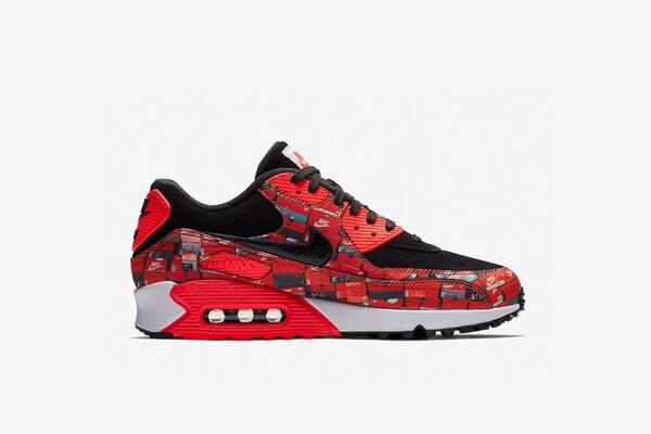 ATMOS × AIR MAX 90 WE LOVE NIKE 27.5 美中古 nike-x-atmos-air-max-90-black-
